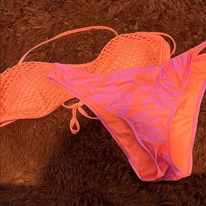 No Boundaries Orange and Purple Bikini